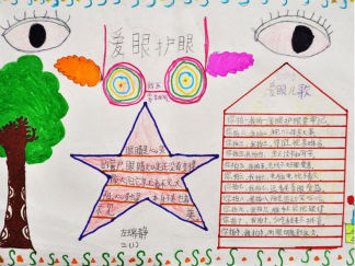 爱眼护眼手抄报版面设计图6