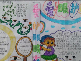 2016爱眼日手抄报版面设计图