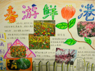 春游手抄报版面设计图