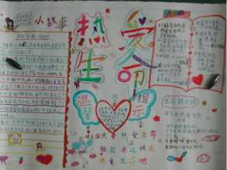 热爱生命手抄报版面设计图9