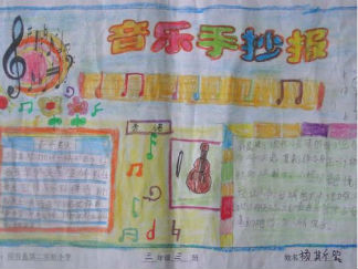 三年级音乐手抄报版面设计图