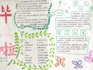 小学毕业手抄报版面设计图