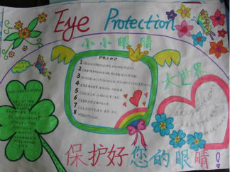 爱眼护眼手抄报版面设计图9