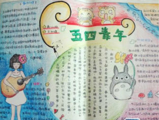 五四青年节手抄报版面设计图14