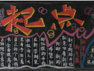 开学励志黑板报版面设计图6