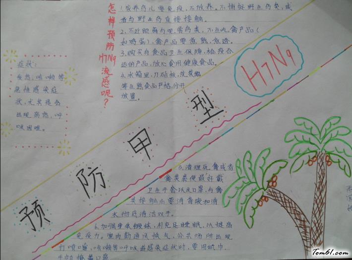 预防流感手抄报版面设计图7图片1