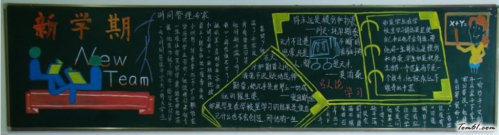 暑期开学黑板报版面设计图2图片1