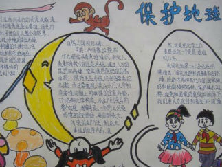 保护地球手抄报版面设计图2