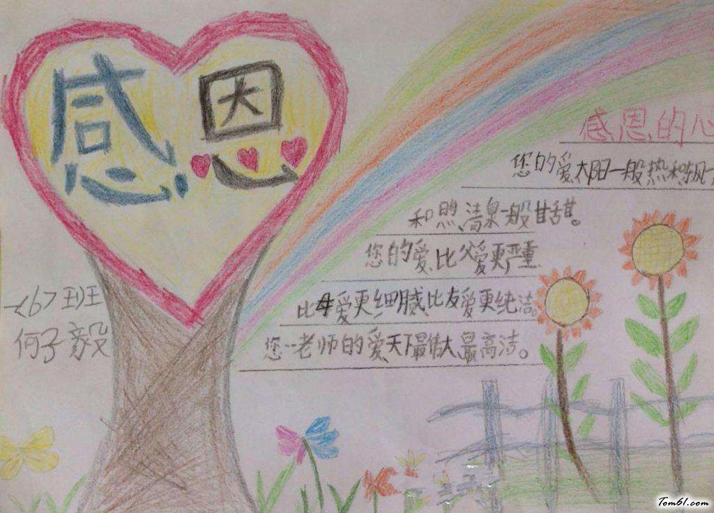 孝敬父母手抄报版面设计图