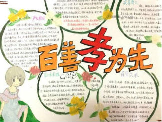 孝敬父母手抄报版面设计图4