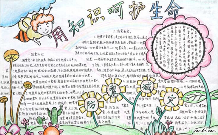 呵护生命手抄报版面设计图5