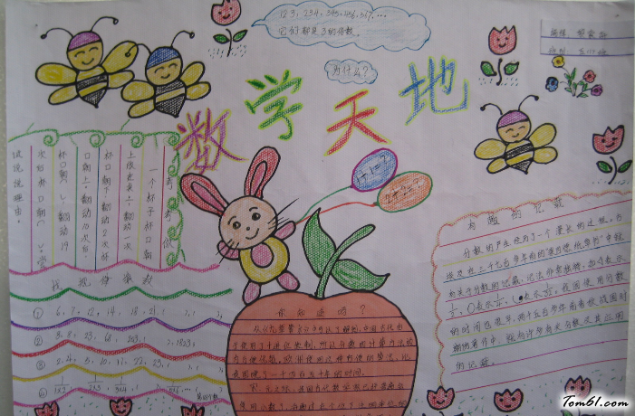 数学天地手抄报版面设计图5