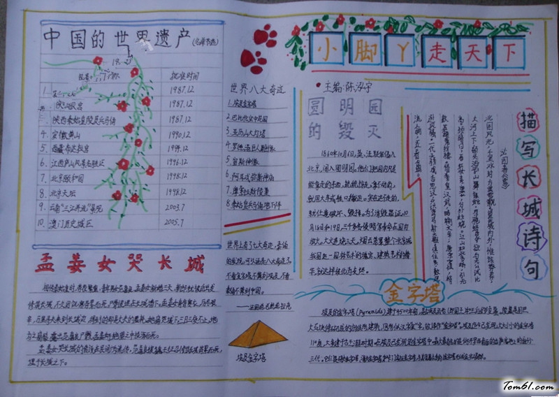 中国文化遗产手抄报版面设计图3