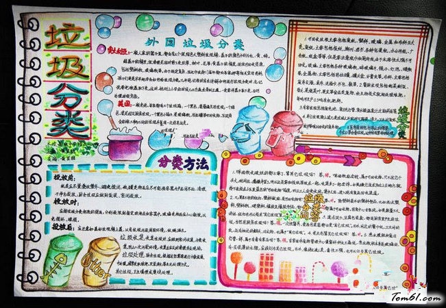 垃圾分类手抄报版面设计图8