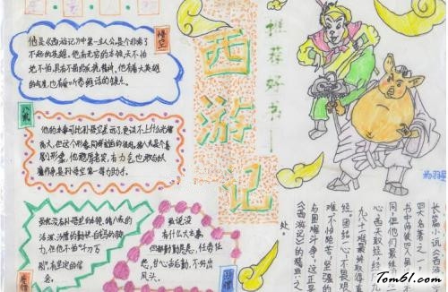 西游记大闹天宫手抄报版面设计图5