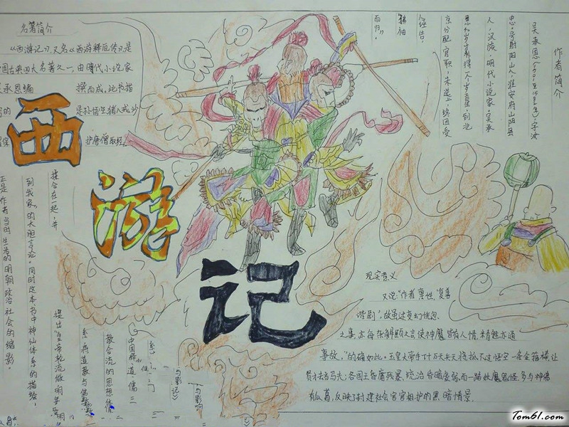 西游记大闹天宫手抄报版面设计图12
