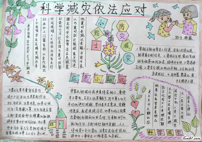 防震手抄报版面设计图12