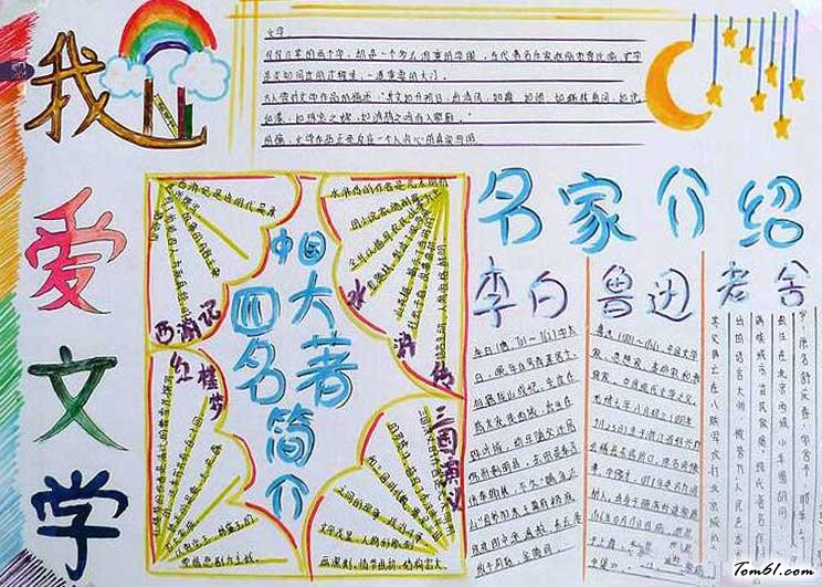 文学手抄报版面设计图6