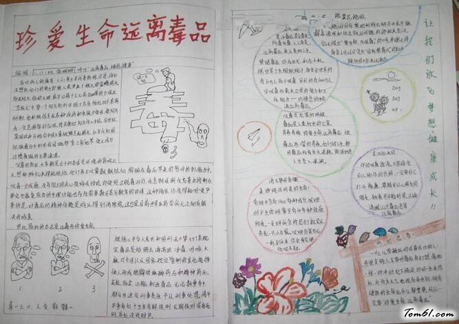 禁毒手抄报版面设计图6