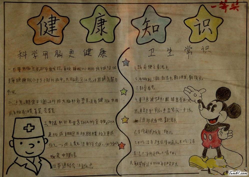 健康知识手抄报版面设计图4