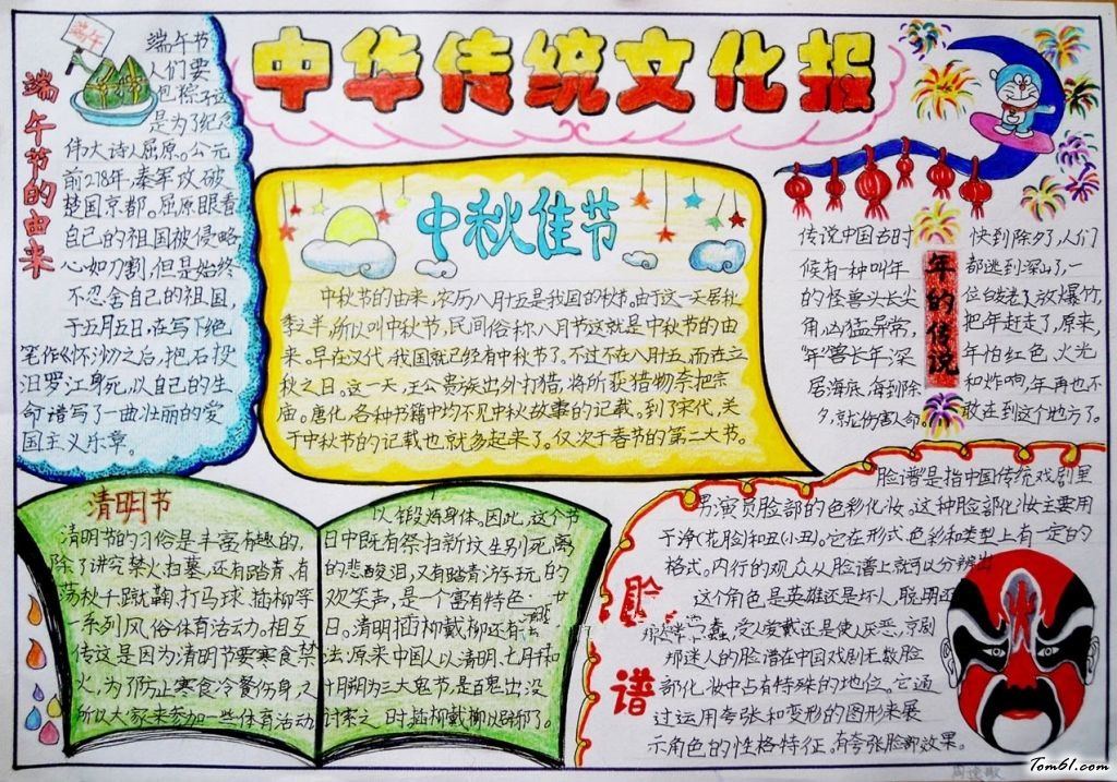 中国经典文化手抄报版面设计图7