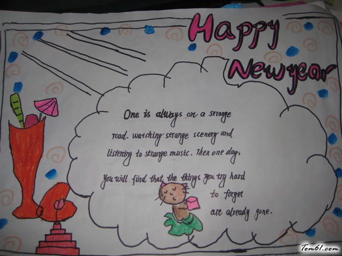 新年英语手抄报版面设计图10