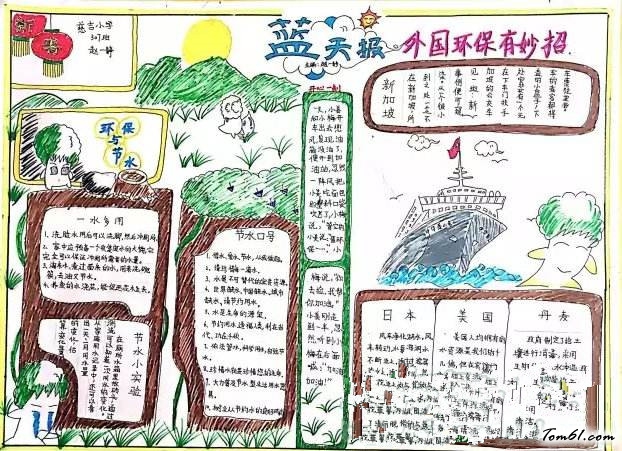 世界湿地日手抄报版面设计图4