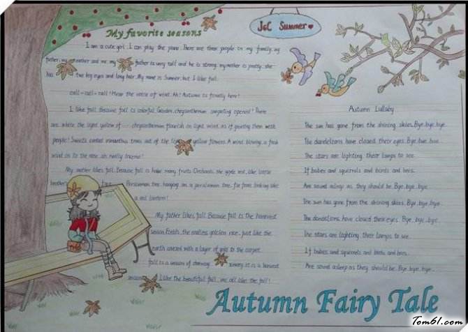 天气的英语手抄报版面设计图