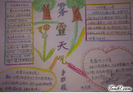 远离雾霾保护环境手抄报版面设计图2