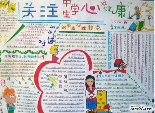 健康心态手抄报版面设计图8