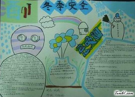 冬季防火手抄报版面设计图4