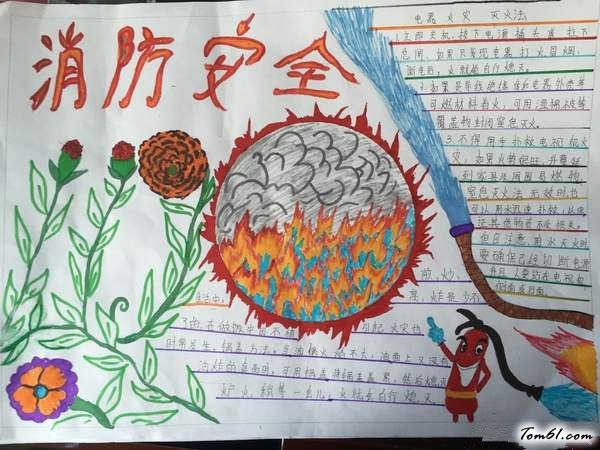 冬季防火手抄报版面设计图10