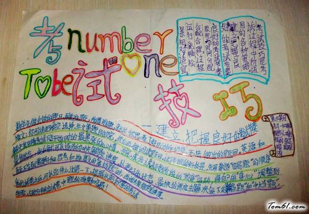 迎接期末考试的手抄报版面设计图2