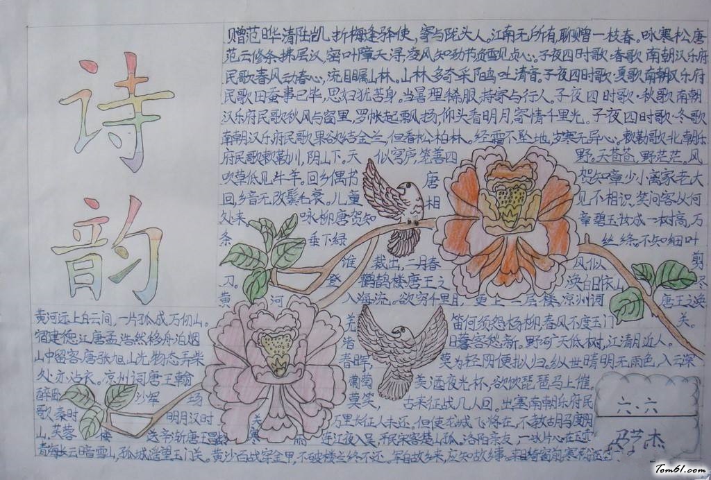 新年的诗词手抄报版面设计图5