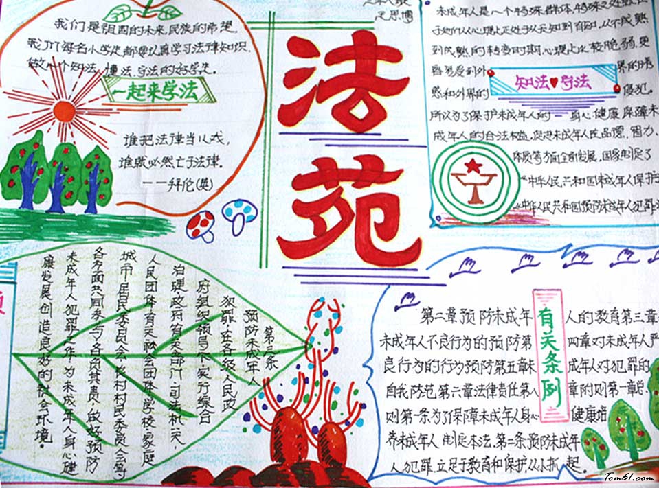 法制小报手抄报版面设计图2