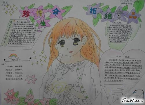 禁毒知识手抄报版面设计图