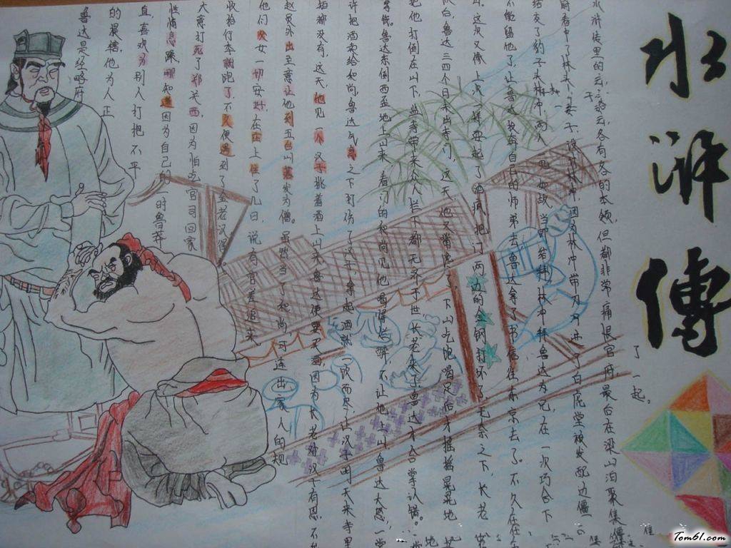 水浒传手抄报版面设计图6