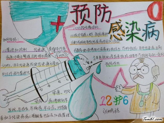 预防春季传染病手抄报版面设计图8