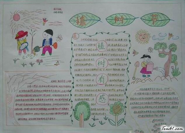 植树节英语手抄报版面设计图7