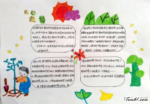 小学生植树节手抄报版面设计图7