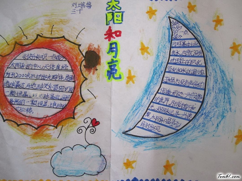 月亮科学手抄报版面设计图4