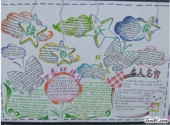 保护空气环境手抄报版面设计图6