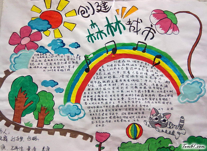 世界森林日手抄报版面设计图5