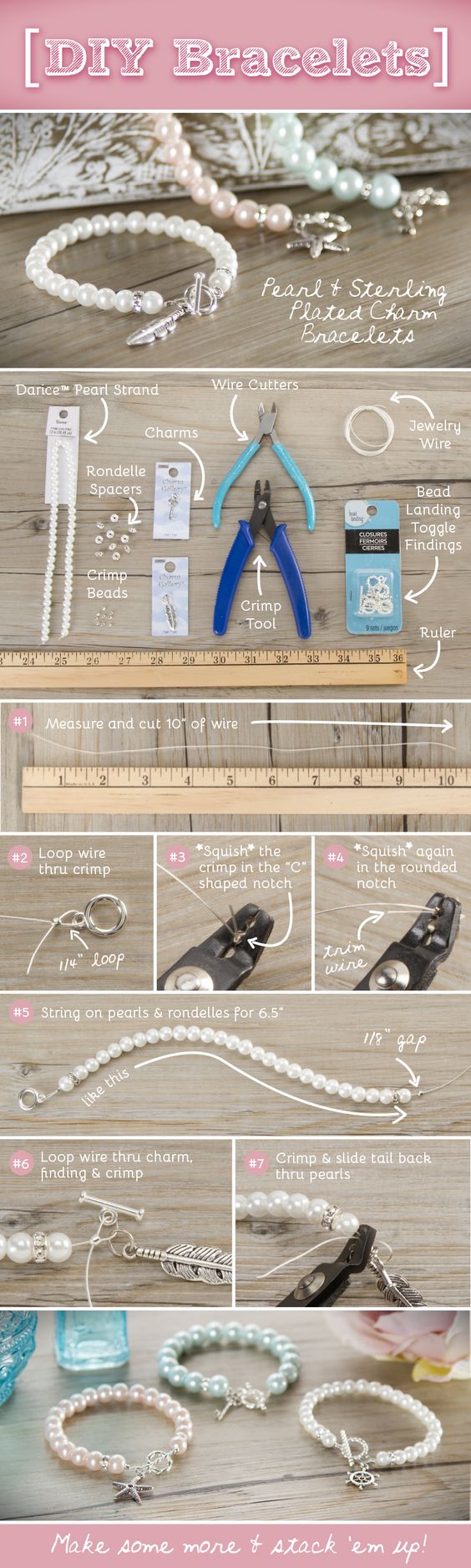 珍珠手链的编法和编织教程图片1