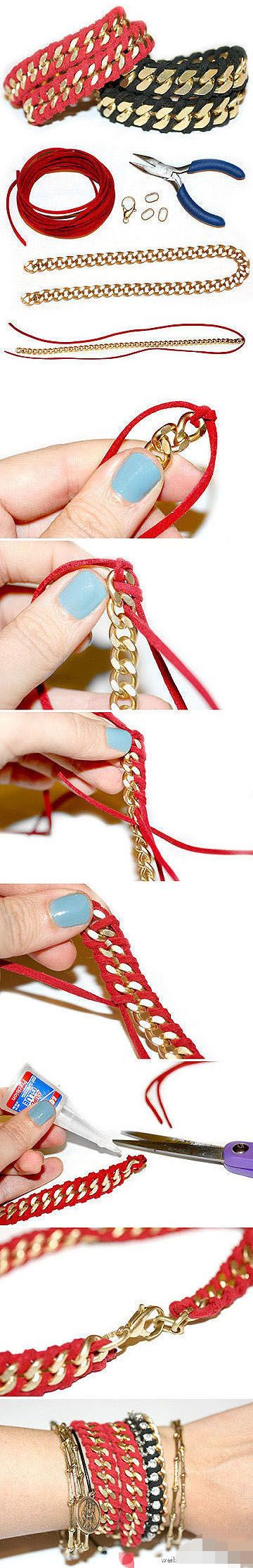 手镯的编法和编织教程图片1