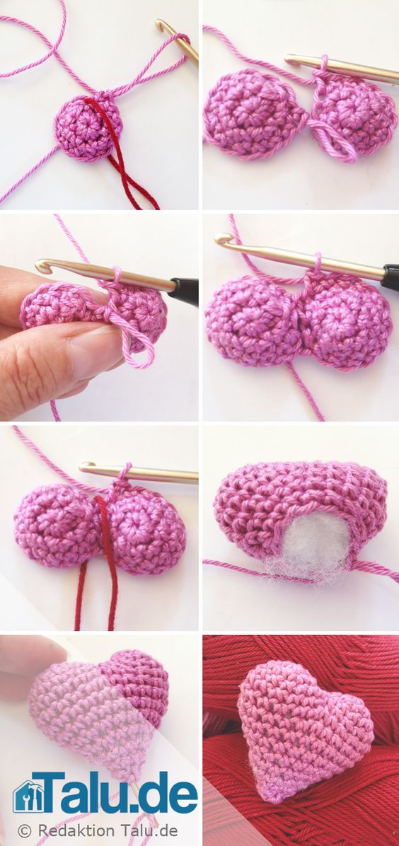 心型的编法和编织教程图片1