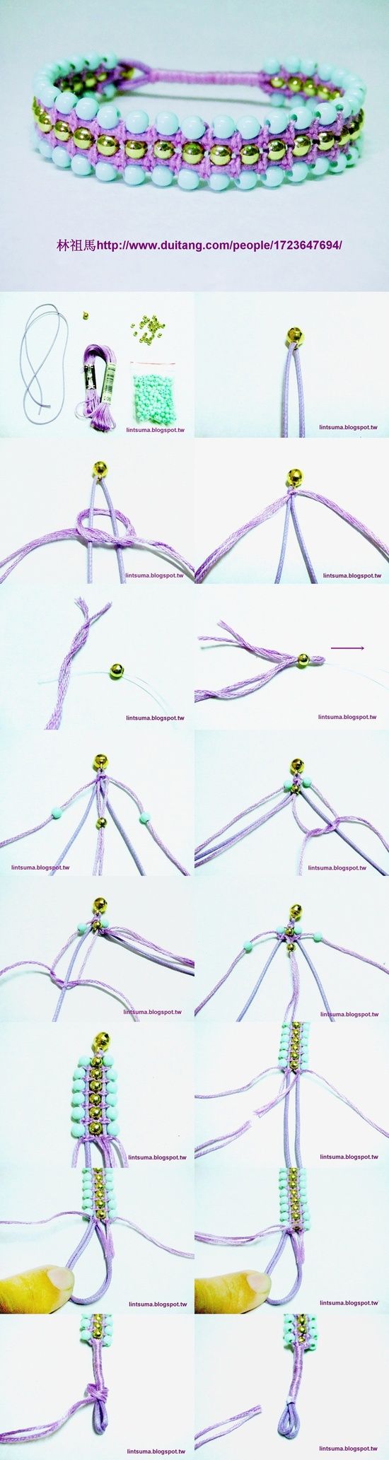 手链的编法和编织教程图片1