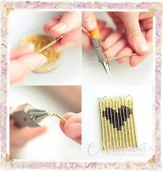 耳环的编法和编织教程 图片1