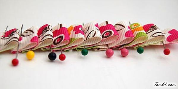 田园风格布艺手链编法和编织教程图片5