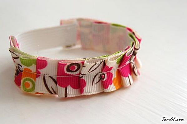 田园风格布艺手链编法和编织教程图片1